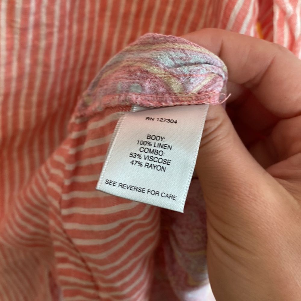 John Mark Stripe Button Down Mixed Media - image 4